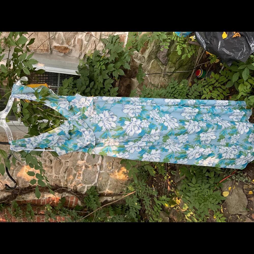 Lulus  Romantic, Beachy Vacation Tropical Floral Maxi Dress XL